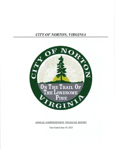City of Norton ACFR Cover