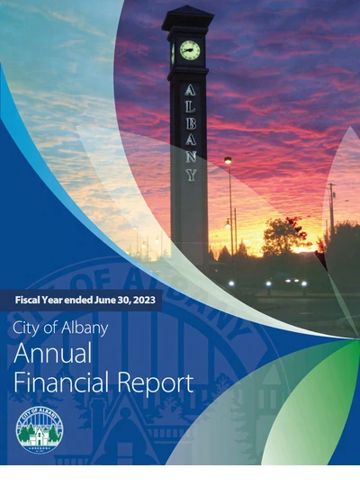 City of Albany ACFR Cover