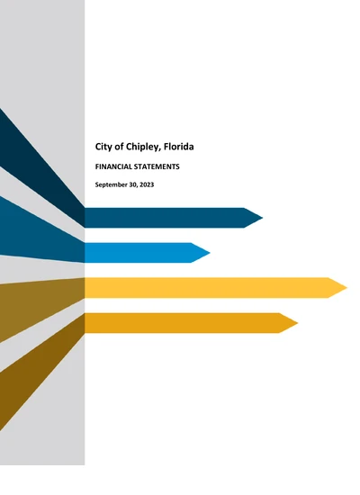 City of Chipley ACFR Cover