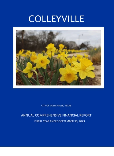 City of Colleyville, Texas ACFR Cover