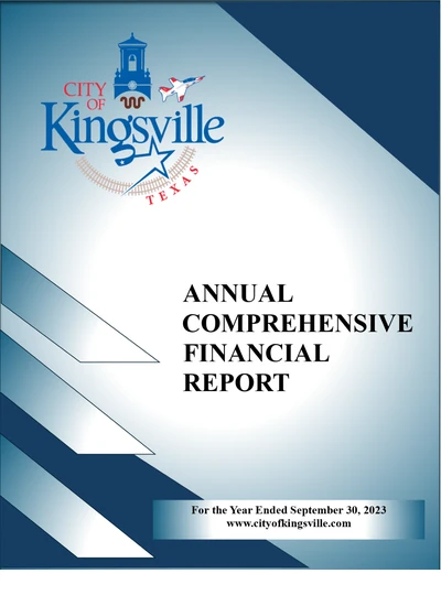City of Kingsville, Texas ACFR Cover