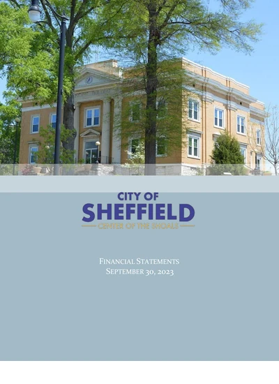 City of Sheffield ACFR Cover