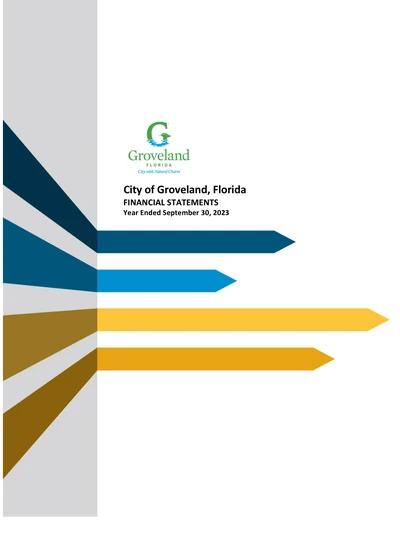 City of Groveland, Florida ACFR Cover