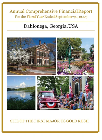 City of Dahlonega, Georgia ACFR Cover