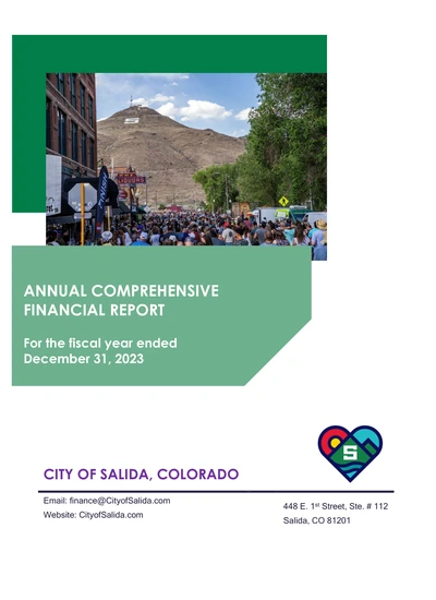 City of Salida, Colorado ACFR Cover