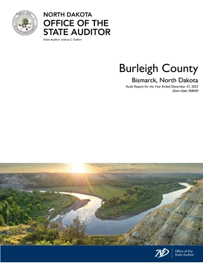 Burleigh County ACFR Cover
