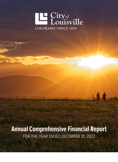 City of Louisville ACFR Cover