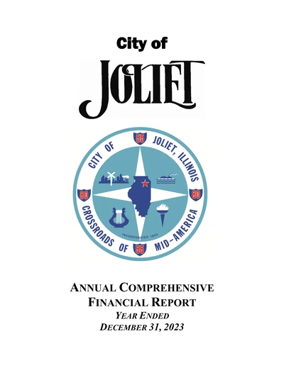 City of Joliet ACFR Cover