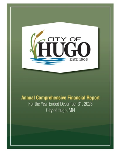 City of Hugo ACFR Cover