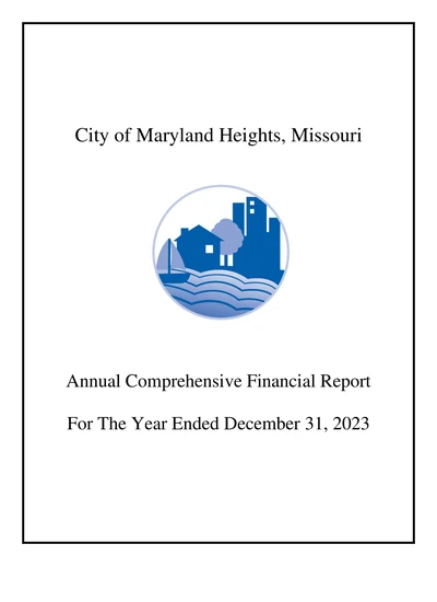 City of Maryland Heights, Missouri ACFR Cover