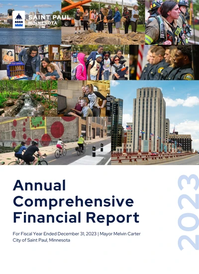 City of Saint Paul, Minnesota ACFR Cover