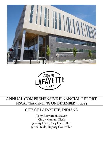 City of Lafayette ACFR Cover