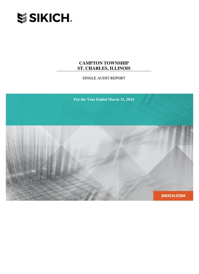 Campton Township ACFR Cover