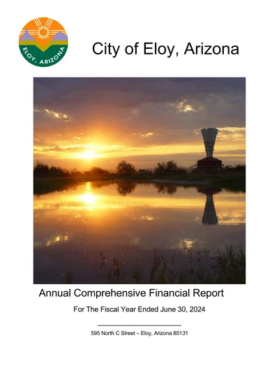 City of Eloy, Arizona ACFR Cover