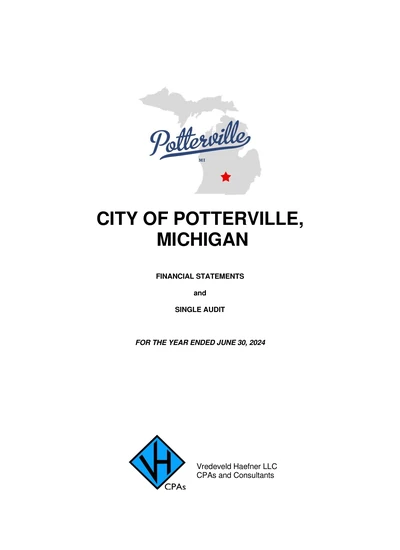City of Potterville ACFR Cover