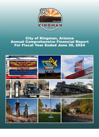 City of Kingman, Az ACFR Cover