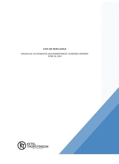 City of Newcastle ACFR Cover