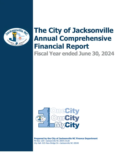 City of Jacksonville ACFR Cover