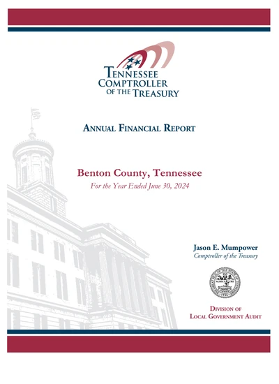 Benton County Tennessee ACFR Cover