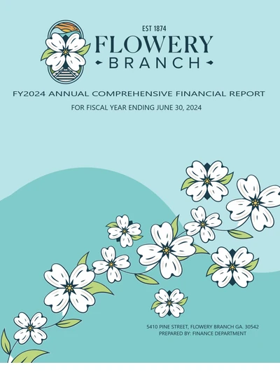 City of Flowery Branch, Georgia ACFR Cover