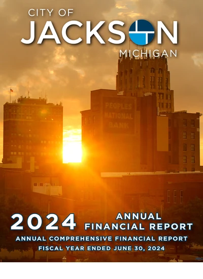 City of Jackson, Michigan ACFR Cover