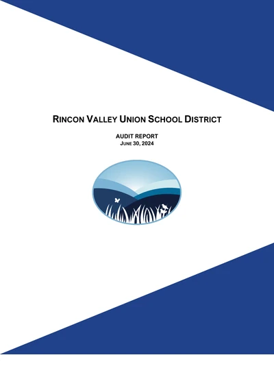 Bellevue Union School District ACFR Cover