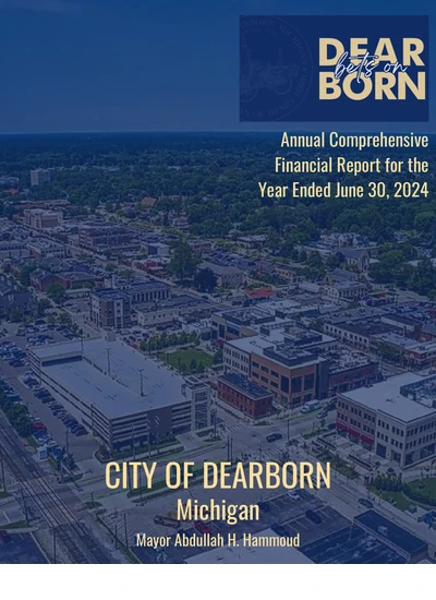 City of Dearborn, Michigan ACFR Cover