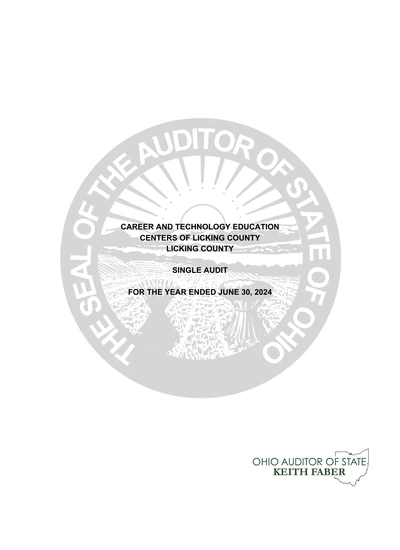 Career and Technology Education Centers of Licking County ACFR Cover