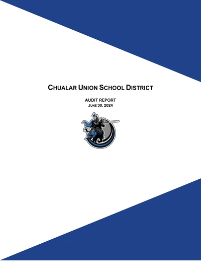 Chualar Union School District ACFR Cover