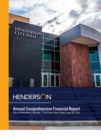 City of Henderson ACFR Cover