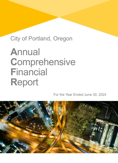 City of Portland ACFR Cover