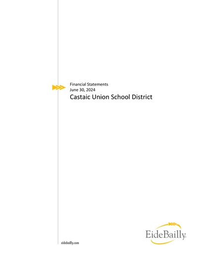 Castaic Union School District ACFR Cover
