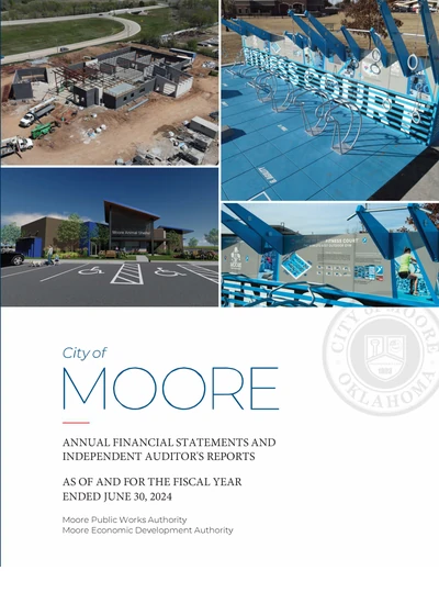 City of Moore, Oklahoma ACFR Cover