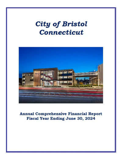 City of Bristol ACFR Cover