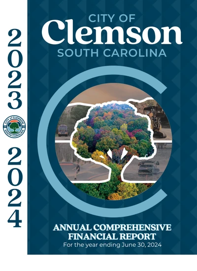 City of Clemson, Sc ACFR Cover