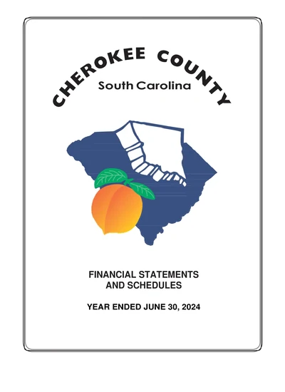 Cherokee County ACFR Cover