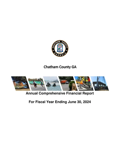 Chatham County Board of Commissioners ACFR Cover
