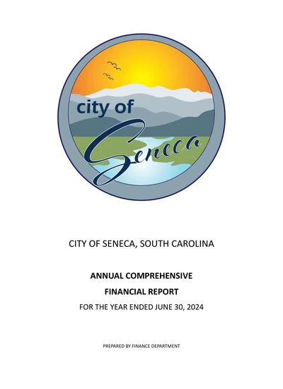 City of Seneca, South Carolina ACFR Cover