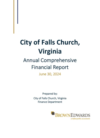 City of Falls Church, Virginia ACFR Cover