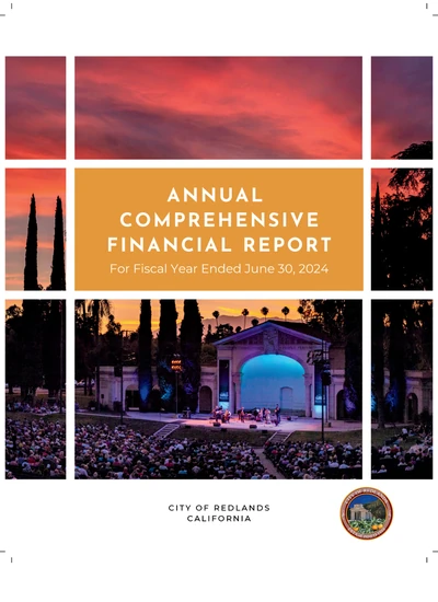 City of Redlands ACFR Cover