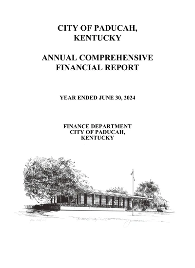 City of Paducah, Kentucky ACFR Cover