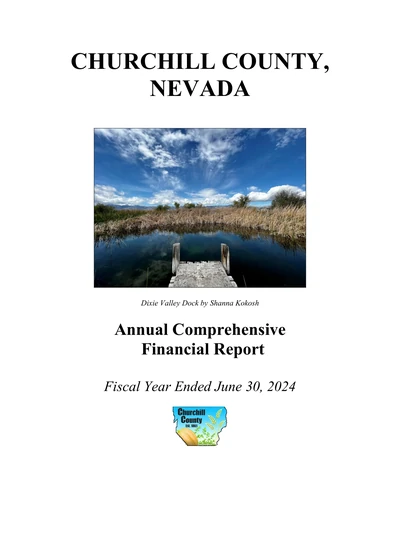 Churchill County ACFR Cover