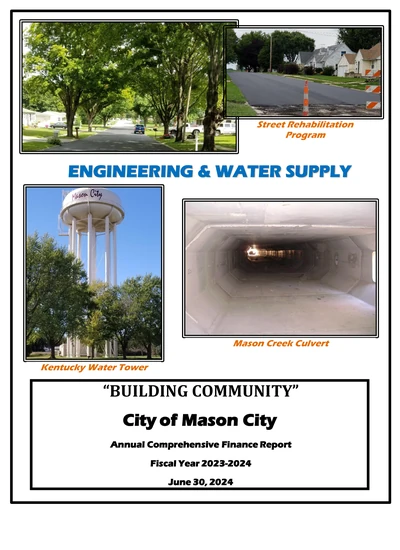 City of Mason City ACFR Cover