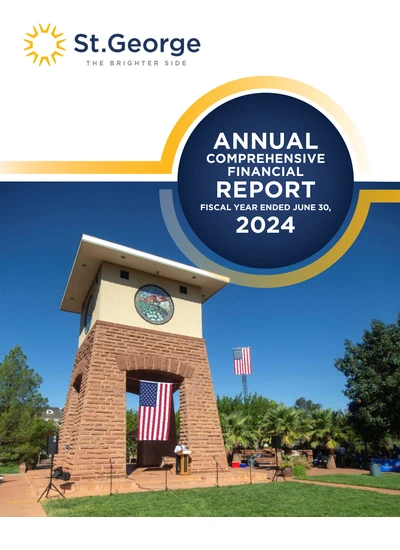 City of St. George, Ut ACFR Cover