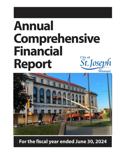 City of St Joseph, Missouri ACFR Cover