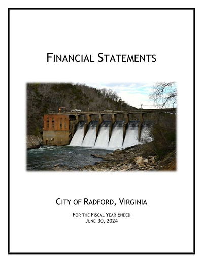City of Radford, Virginia ACFR Cover