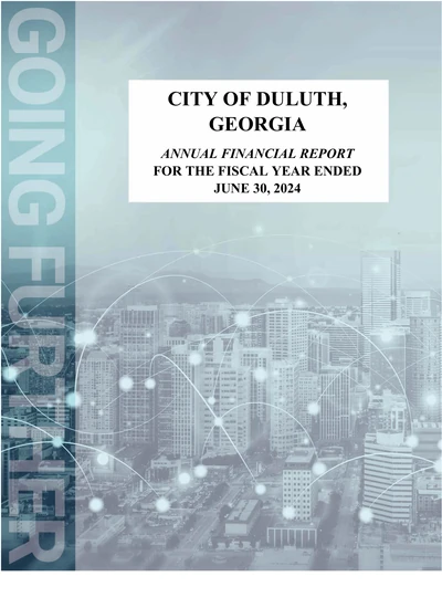 City of Duluth ACFR Cover