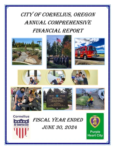 City of Cornelius ACFR Cover