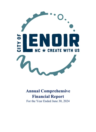 City of Lenoir ACFR Cover