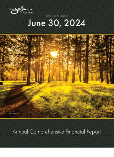 City of Salem, Oregon ACFR Cover